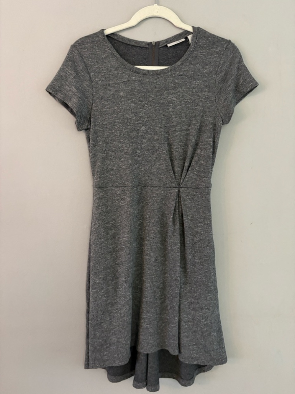 Halogen Heather Gray High-Low Knit Dress